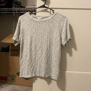 grey crop top smooth